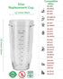 Blendin Replacement Cup Jar, Compatible with Nutri Ninja Auto-iQ 1000W and Duo Blenders (32 Ounce Cup)...
