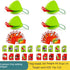 Frog Tongue Game with Blowing air, Two-Pack and Four-Pack, Insect Cardboard Included, Multiplayer Game! (Quad)...