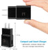 Adaptive Fast Charging Block USB Wall Charger Plug Travel Adapter Android Phone Charger for Samsung Galaxy S24/S23/S22/S22 Ultra/S21/S20/S10/S9/S8...