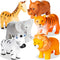 XY-WQ Bath Toys No Hole, for Infants 6-12& Toddlers 1-3, No Hole Bathtub Toys (Animal, 6 Pcs with Mesh Bag)...