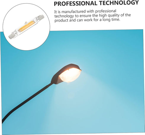Uonlytech Horizontal Double-Ended Double Ended Led Tube Wiring Led Lightbulb Led Light Bulbs 12v Led Flood Light Glass Tube Halogen Equivalent R7s...