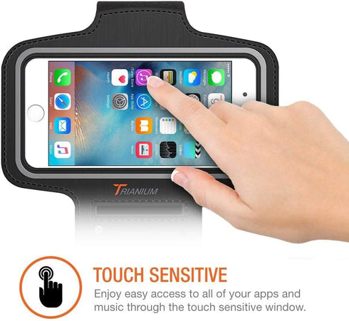 Trianium Armband, Water Resistant Large Cell Phone Armband for iPhone 12 Pro,12 Mini,11 Pro Max/Xs Max/XR/X/8 Plus, Galaxy S20/S10/S10e/S10+/Note ...