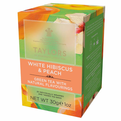 Taylors of Harrogate White Hibiscus & Peach Green Tea, 20 Teabags...