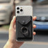 Ring Stand Stick on Wallet Cell Phone Slim Leather Wallet Stick on Wallet Credit Card RFID Blocking Sleeve Black...