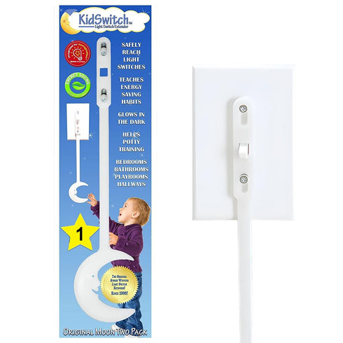 Light Switch Extender for Kids (1 Pack) - Glow in The Dark for Toddlers - Kids Light Switch Extender - Quick Install, Easy Grab Extension, Award W...