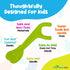 Kids Ecofloss Individually Wrapped - 150 Floss Picks - Flosser for Kids - Individually Packaged Floss Picks...
