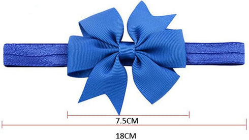2pc/Set Baby Girls Grosgrain Ribbon Hairband Set Ribbon Bows Hair Tie Headband JB10...