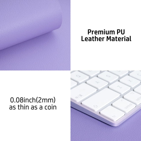 Leather Desk Pad Protector,Mouse Pad,Office Desk Mat, Non-Slip PU Leather Desk Blotter,Laptop Desk Pad,Waterproof Desk Writing Pad for Office and ...