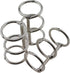 SQXBK10PCS 20mm Metal Binder Ring Silver Open Triple Ring Binder for Binding Binders DIY Album and Calendar and Essay Page...