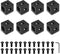 8pcs 2020 3-Way Corner Cube 2020 Extrusion Hardware T-Slot V-Slot Accessories with Screws and Nuts for 2020 Aluminum Extrusion Connector 3D Printe...