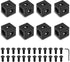 8pcs 2020 3-Way Corner Cube 2020 Extrusion Hardware T-Slot V-Slot Accessories with Screws and Nuts for 2020 Aluminum Extrusion Connector 3D Printe...