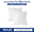 MIULEE Pack of 2 Luxury Faux Fur Decoration Throw Pillow Covers Deluxe Winter Cute Decorative Plush Pillow Case Cushion Cover Shell for Sofa Bedro...