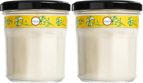 MRS. MEYER'S CLEAN DAY Aromatherapy Candle, 35 Hour Burn Time, Made with Soy Wax and Essential Oils, Honeysuckle, 7.2 Oz, Pack of 2...