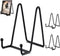 3 Pack 6 Inch Plate Stands for Display, Metal Black Frame Stand for Picture, Book, Decorative Plate, Photo Easel and Tabletop Artworks (6 Inch)...
