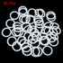 X AUTOHAUX Silicone O-Rings, 28mm OD 21mm ID 3.5mm Width VMQ Seal Gasket for Compressor Valves Pipe Repair, White, Pack of 50...