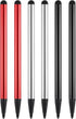 MECCANIXITY 6pcs 2 in 1 Phone Touch Screen Pen Resistive Stylus Pen Aluminum Alloy with Resistance Capacitive Tips Universal...