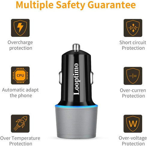 Fast USB C Car Charger,Compatible with Google Pixel 8/8 Pro/7/7 Pro/6/6a/6 Pro/5a/5/4a/4/4 XL/3 XL, 30W Power Delivery & Quick Charge 3.0 Car Adap...