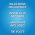 PIC 2-in-1 Solar Bug Zapper and Motion Sensor LED Light, Outdoor Electric Insect Killer, Mosquito Fly Zapper Trap for Outdoor Use...
