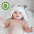 HIPHOP PANDA Hooded Towel - Rayon Made from Bamboo, Bath Towel with Bear Ears for Newborn, Babie, Toddler, Infant - Absorbent Large Baby Towel - B...