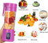 Portable Blender Cup,Electric USB Juicer Blender,Mini Blender Portable Blender For Shakes and Smoothies, juice,380ml, Six Blades Great for Mixing,...