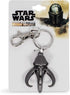 Star Wars Mandalorian Mythosaur Logo Car & Backpack Keychain Ring - Awesome & Heavy Duty 3D Flat Back Metal Key Holder Organizer - Cool Collectibl...