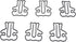 100 Count Bear Shaped Paper Clips Great for Paper Clip Collectors or Office Gift - Comes in Round Tin with Lid and Gift Box (Black)...