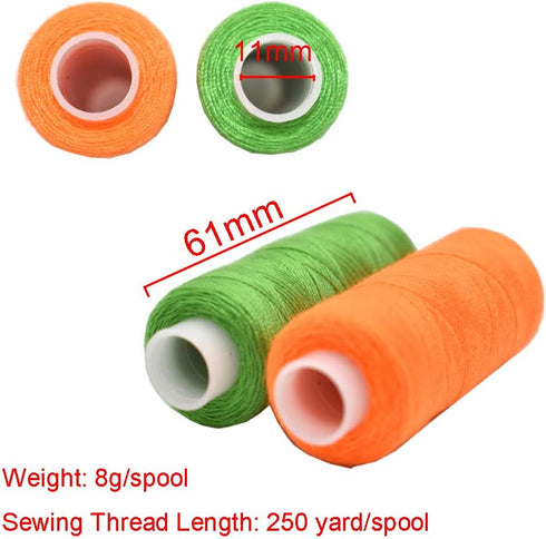 Sewing Thread 30 Colors Sewing Industrial Machine and Hand Stitching 250 Yards Each Sewing Thread Polyester...