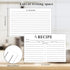 46 Count Recipe Cards, Recipe Cards 5x7 White, 5x7 Recipe Cards Double Sided, Blank Recipe Cards for Bridal Shower and Wedding...