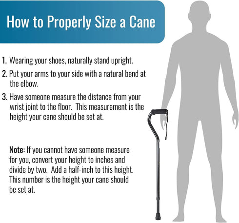 DMI Walking Cane and Walking Stick for Adult Men and Women, FSA Eligible, Lightweight and Adjustable, Ergonomic Hand Grip and Wrist Strap...