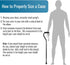 DMI Walking Cane and Walking Stick for Adult Men and Women, FSA Eligible, Lightweight and Adjustable, Ergonomic Hand Grip and Wrist Strap...