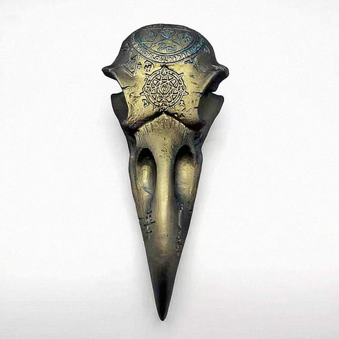 Tiny Size 3D Raven Head Skull Silicone Resin Mold Crow Bird Cake Fondant Mold Cake Decorating Tool Soap Resin Pendant Polymer Clay Halloween Candy...