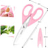 iBayam Kitchen Scissors All Purpose Kitchen Shears 8.5" Cooking Scissors with Sheath, Pink Kitchen Accessories, Household Appliances Home Essentia...
