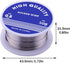 Solder Wire,Diameter Rosin Core Solder Wick for Electronic Electrical Soldering Components Repair(0.8mm,Net 50g)...