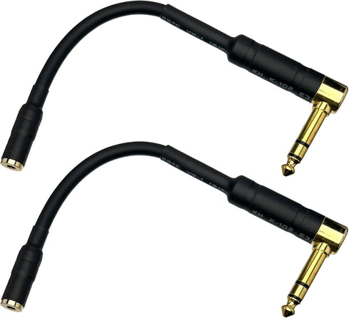 CESS-238 Right Angle 1/4 Inch TRS to 3.5mm Right Angle Adapter,6.35mm Male to 3.5mm Female Stereo Headphone Audio Adapter...