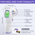 No-Touch Forehead Thermometer for Adults and Kids, Digital Thermometer with Fever Alarm, 3 Backlit and 32 Memories Fast Accurate Results, Easy for...