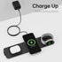 3 in 1 wireless charging station for multiple devices, wireless travel charger for iPhone, Apple Watch and AirPods, Foldable charging pad for Appl...