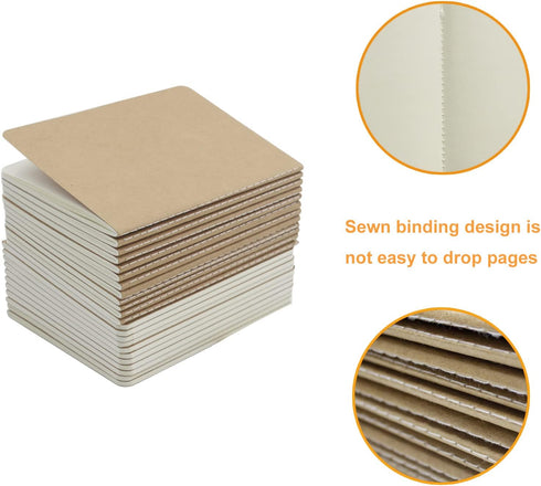 24 Pack Pocket Notebook Journal Notebook Blank Sketch Notebooks for Traveler, Student, Office - Small Subject Notebook Planner - A6 Size, 4.1 x 5....