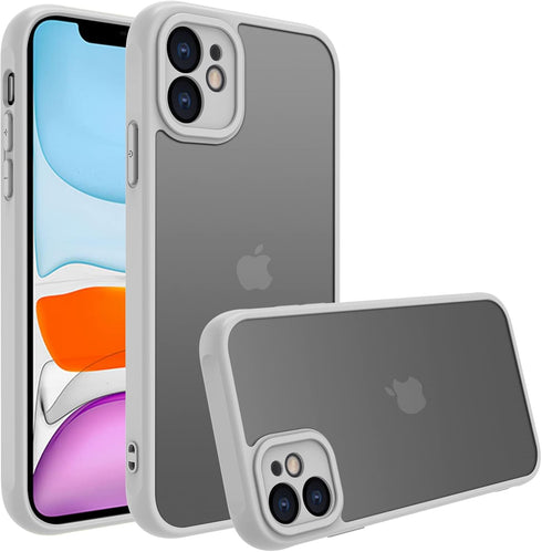 Matte Case for iPhone 11 Case,Shockproof Protective Hard Back Slim Case for iPhone Case 6.1 inch,Frosted Translucent Back Phone Cover, Anti-Finger...