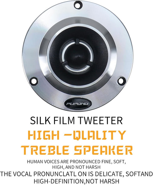 4'' Tweeters, 300watts,4 Ohm Ferrite tweeters for car audio,Titanium Film Aluminium Panel Bullet tweeters speakers,Pair...