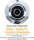 4'' Tweeters, 300watts,4 Ohm Ferrite tweeters for car audio,Titanium Film Aluminium Panel Bullet tweeters speakers,Pair...