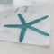 Embroidered Teal Starfish Sheer Curtains for Living Room 84 inches Long Rod Pocket Retro Voile Window Curtains Drapes for Bedroom 52 x 84 Inch 1 P...