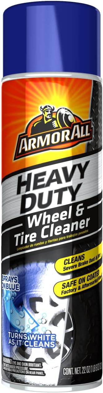 Armor All Heavy Duty Wheel and Tire Cleaner, Car Wheel Cleaner Spray, 22 Oz, Multicolor, 1.37 Pound (Pack of 1)...