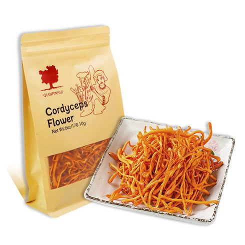 QIANPINHUI Cordyceps Flower, Cordyceps Dried Flowers Helps Reduce Fatigue,Increase Energy and Reduce Inflamation for Soup/Cooking/Cooling/Tea Maki...