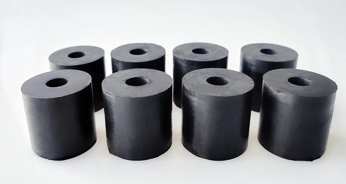 Multi Purpose Rubber Spacer 1 3/16 Inch OD x 3/8 Inch ID x 1 3/16 Inch Thickness Rubber Bushing Anti Vibration Spacer Black Round Neoprene Rubber ...