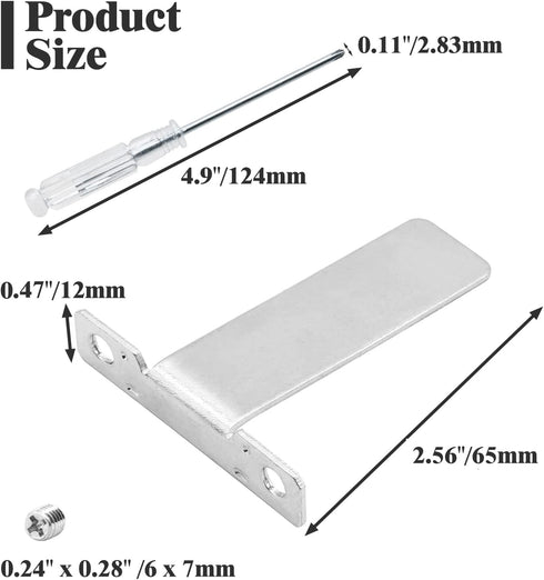 4 Pcs Aluminium Alloy Picture Frame Easel Back Photo Frame Easel Stand with Screws and Screwdriver...