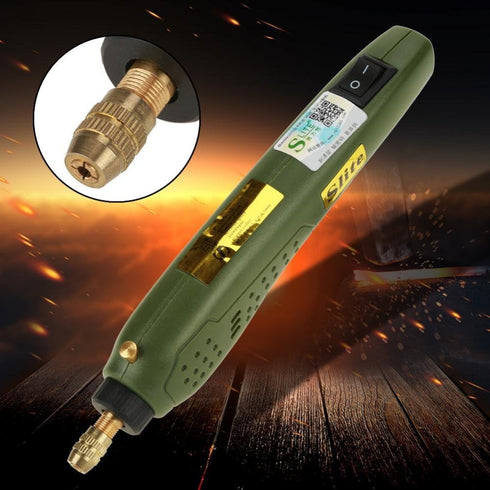 WALFRONT Mini Electric Drill Grinder Tool Set, Multifunctional Variable Speed Rotary Tool Kit, DIY Power Tools for Carving Polishing Engraving Mil...