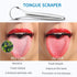 2-Pack Tongue Scraper, 100% Useful Surgical Stainless Steel Tongue Cleaner for Both Adults and Kids, Professional Reduce Bad Breath Metal Tongue S...