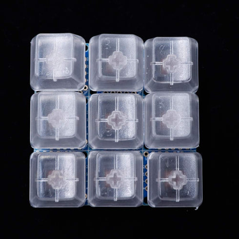 Key Switch Breakout Prototype PCB Board with 5 Pins Black Switches Key Click with R2 Keycap Compatible with Mechanical Keyboard(Packaged 9 sets)...