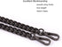 47'' Light Metal Crossbody Purse Chain Straps Replacement for Bag Handbag (Black)...