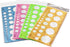 4Pcs Multifunctional Geometric Circle Templates Ruler Circle Drawing Painting Stencils Round Scale Template Student Stationery Supplies for School...